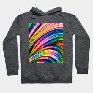 Melos. Super Colorful Abstract Art Strands Hoodie